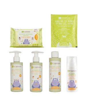 Newborn and baby routine - first bath gift set