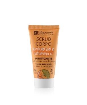 Travel-size Toning Body Scrub - Organic Ginkgo & Vitamin C