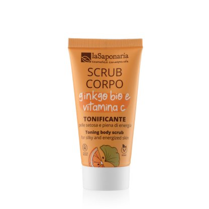 Travel-size Toning Body Scrub - Organic Ginkgo & Vitamin C